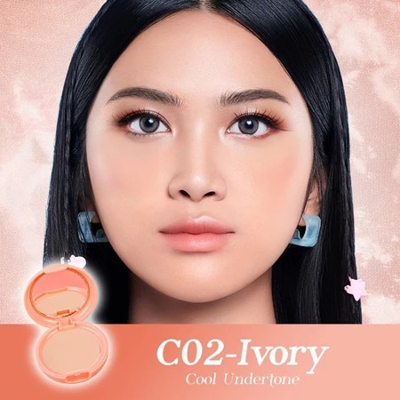 Pigeon Teens Everyday Two Way Cake+UV Filter FULL SIZE 9gr - C02 Ivory