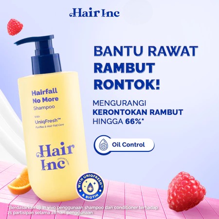 Hair Inc Hairfall No More Shampoo 320ml ( Rambut Rontok)