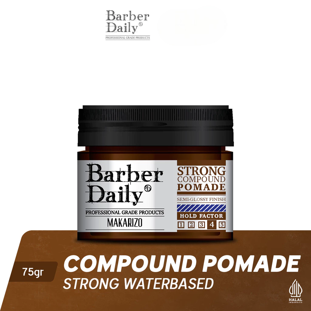 Makarizo Barber Daily Strong Compound Pomade Jar 75ml
