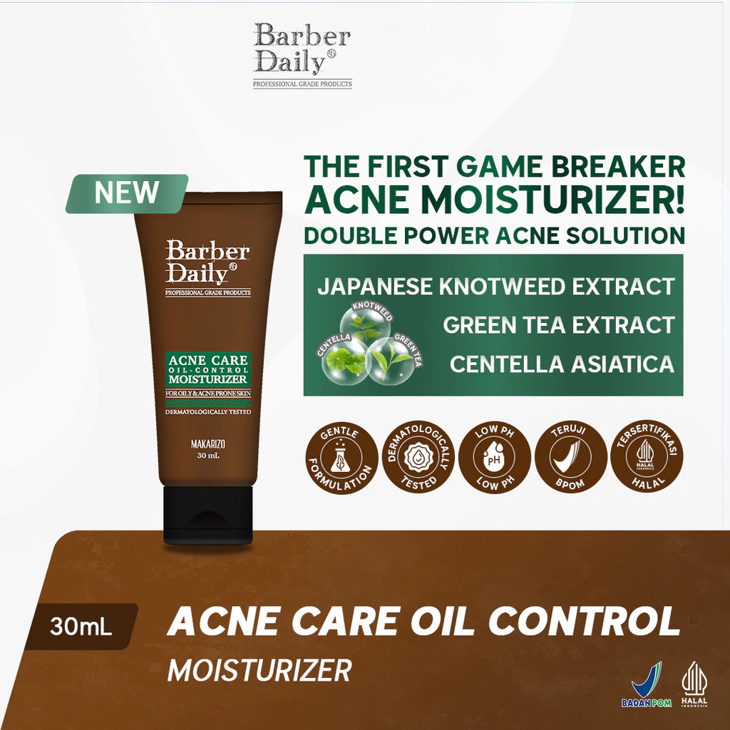 Makarizo Barber Daily Acne Care Oil Control Moisturizer 30ml