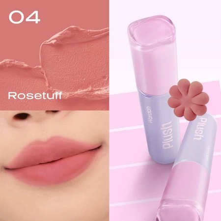 Wardah Blur-Ink Lip Plush Lip Tint Matte 3gr - 04 Rosetuff