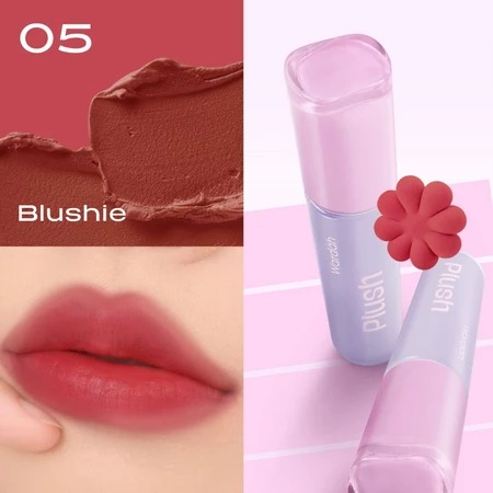 Wardah Blur-Ink Lip Plush Lip Tint Matte 3gr - 05 Blushie