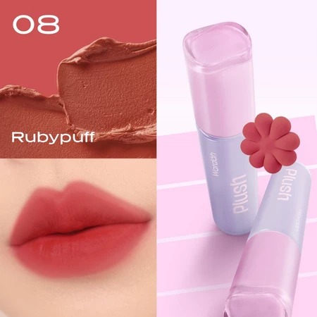 Wardah Blur-Ink Lip Plush Lip Tint Matte 3gr - 08 Rubypuff