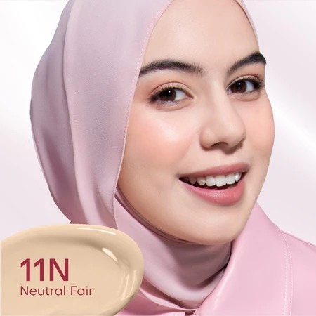 Wardah Colorfit Skin Tint Pink Supercharged Serum Tint SPF 40 PA+++ 30ml - 11N Neutral Fair