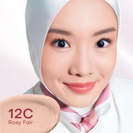 Wardah Colorfit Skin Tint Pink Supercharged Serum Tint SPF 40 PA+++ 30ml - 12C Rosy Fair