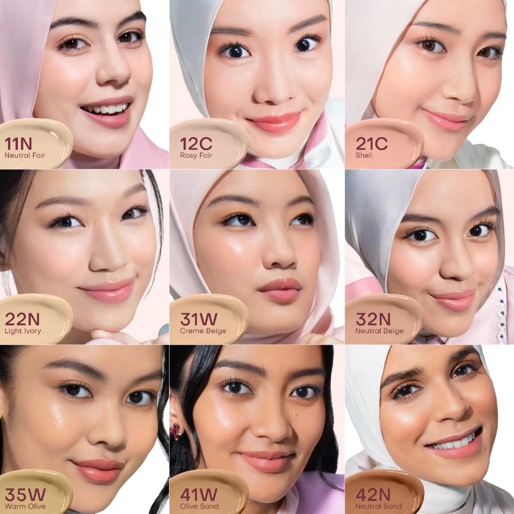 Wardah Colorfit Skin Tint Pink Supercharged Serum Tint SPF 40 PA+++ 30ml - 31W Crème Beige