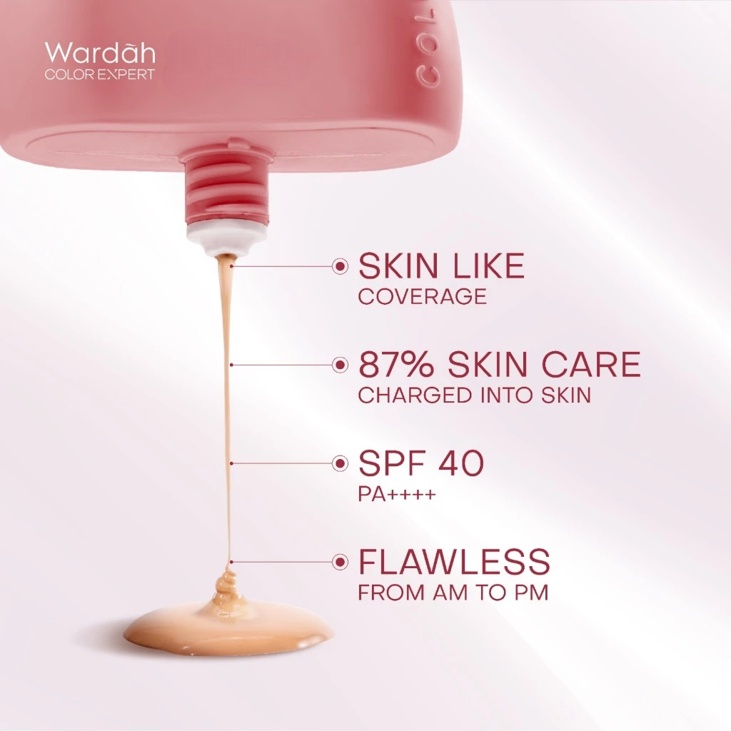 Wardah Colorfit Skin Tint Pink Supercharged Serum Tint SPF 40 PA+++ 30ml - 32N Neutral Beige