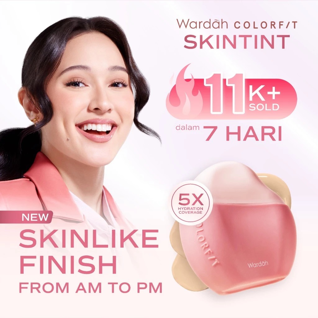 Wardah Colorfit Skin Tint Pink Supercharged Serum Tint SPF 40 PA+++ 30ml - 42N Neutral Sand