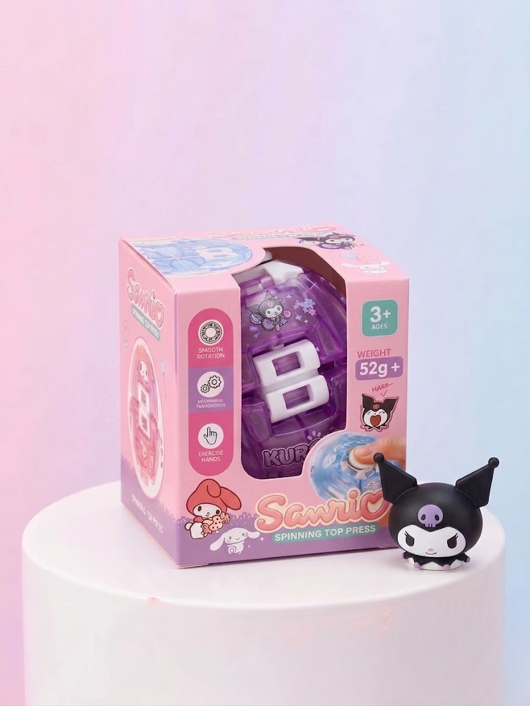 Mainan Fidget Ball Spinner Karakter Sanrio - Kuromi (UNGU) Mainan Fidget Ball Spinner Karakter Sanrio - Kuromi (UNGU)