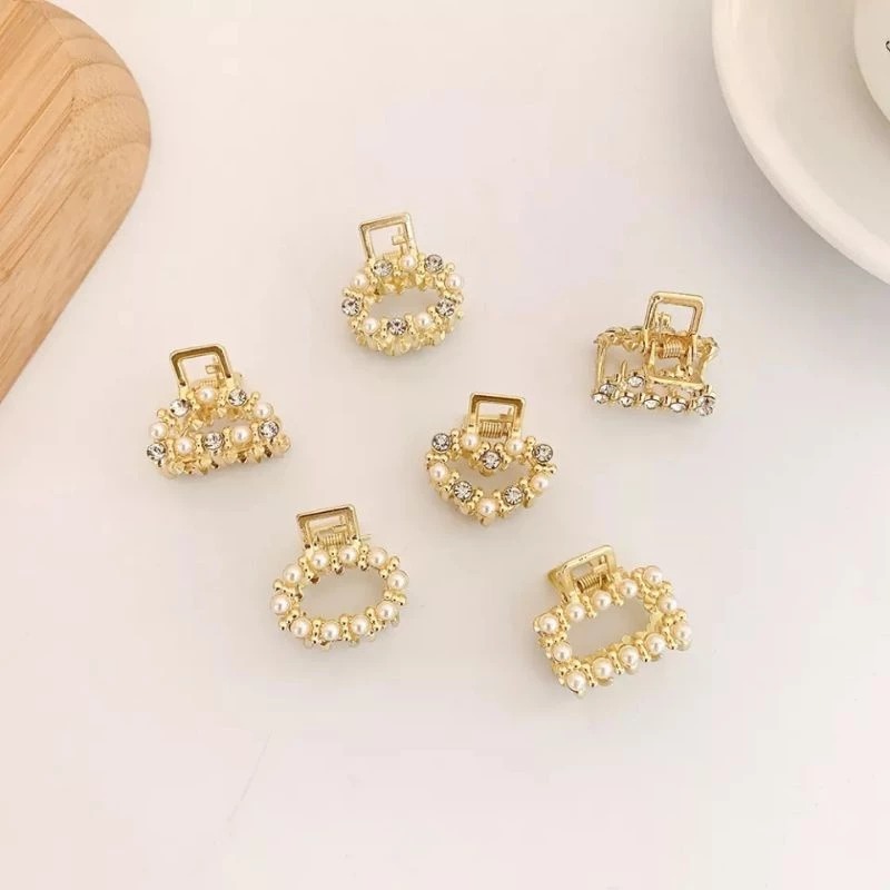 (ISI 2) Jedai Rambut Mini Mutiara 2.5cm - LOVE