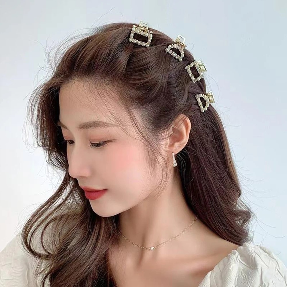 (ISI 2) Jedai Rambut Mini Mutiara 2.5cm - LOVE