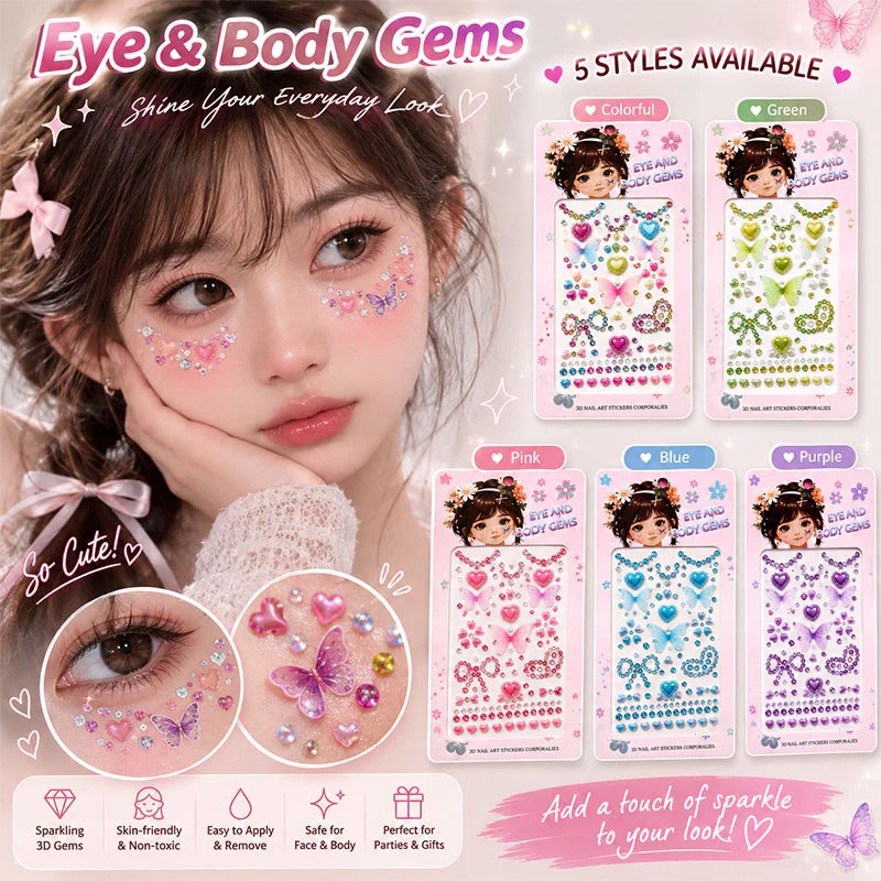 Stiker Wajah Anak Lucu 3D - MIX