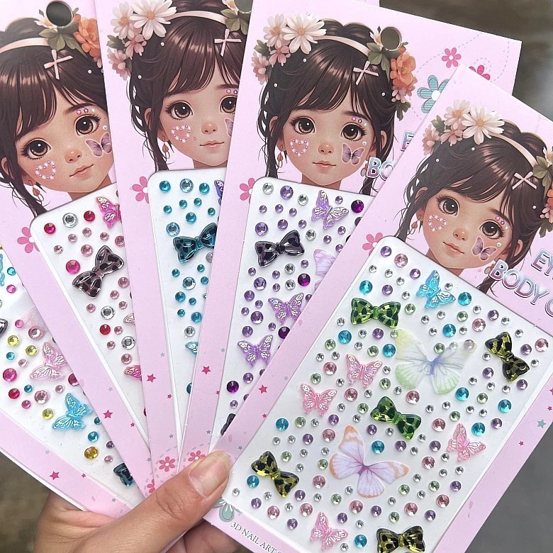 Stiker Wajah Anak Lucu 3D - MIX