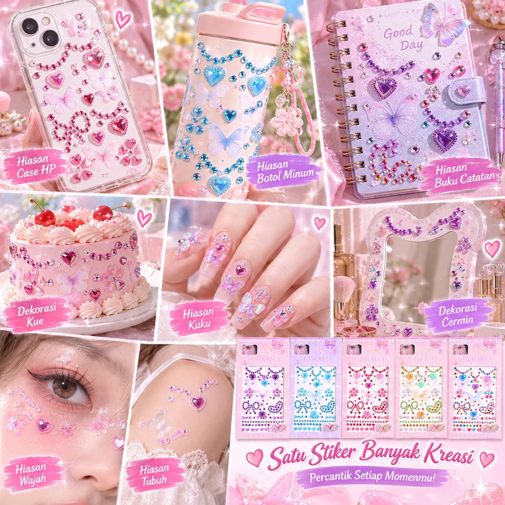 Stiker Wajah Anak Lucu 3D - MIX