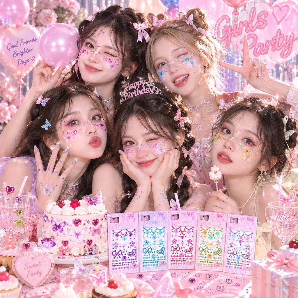 Stiker Wajah Anak Lucu 3D - MIX