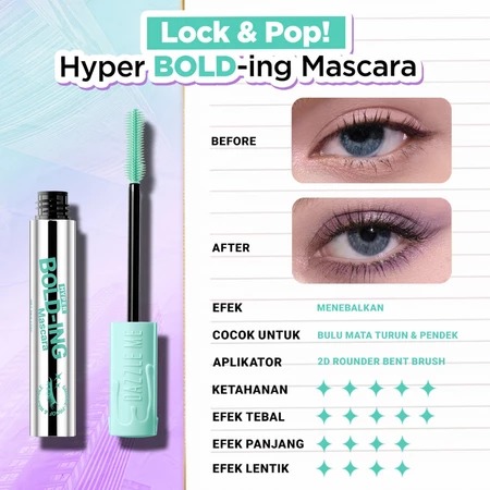 Dazzle Me Lock & Pop! Hyper BOLD-ing Mascara 5gr Dazzle Me Lock & Pop! Hyper BOLD-ing Mascara 5gr