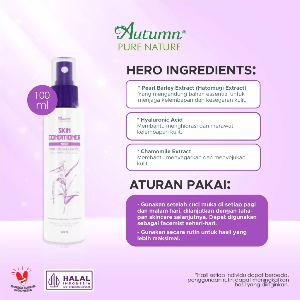 Autumn Skin Conditioner With Hatomugi Extract 100ml