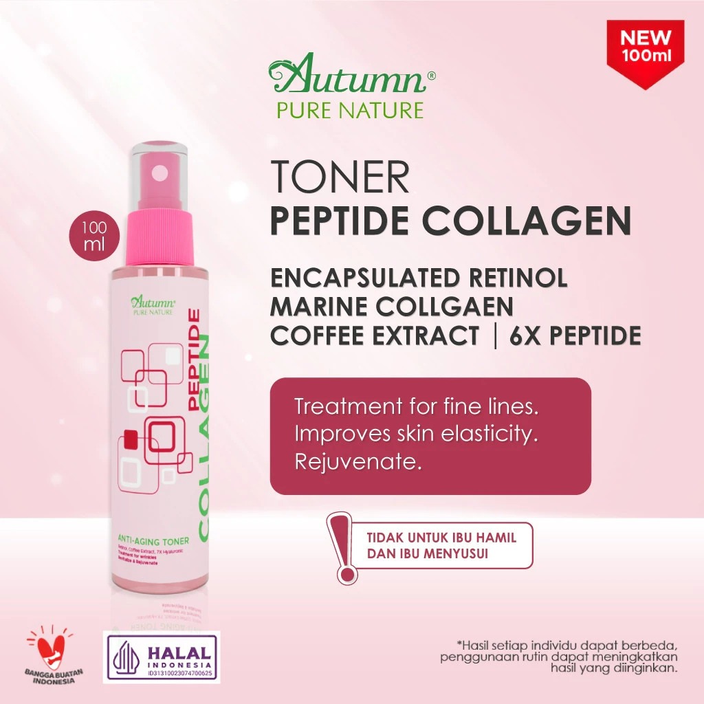Autumn Peptide Collagen Anti-Aging Toner (Pink) 100ml