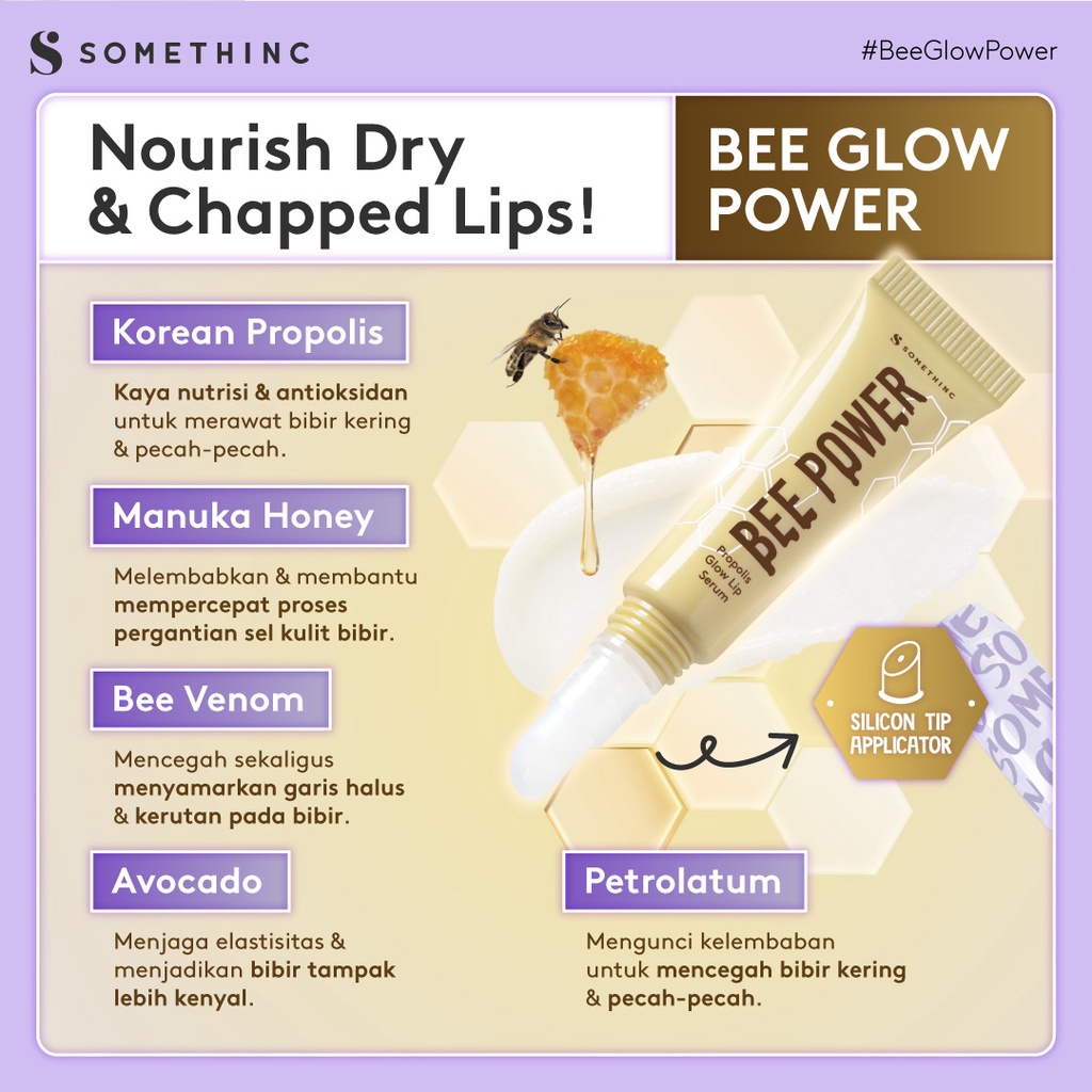 Somethinc Bee Power Propolis Glow Lip Serum 7gr