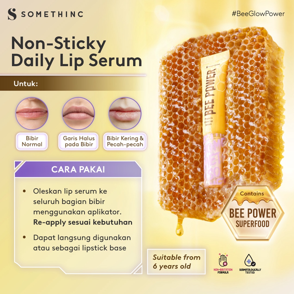 Somethinc Bee Power Propolis Glow Lip Serum 7gr