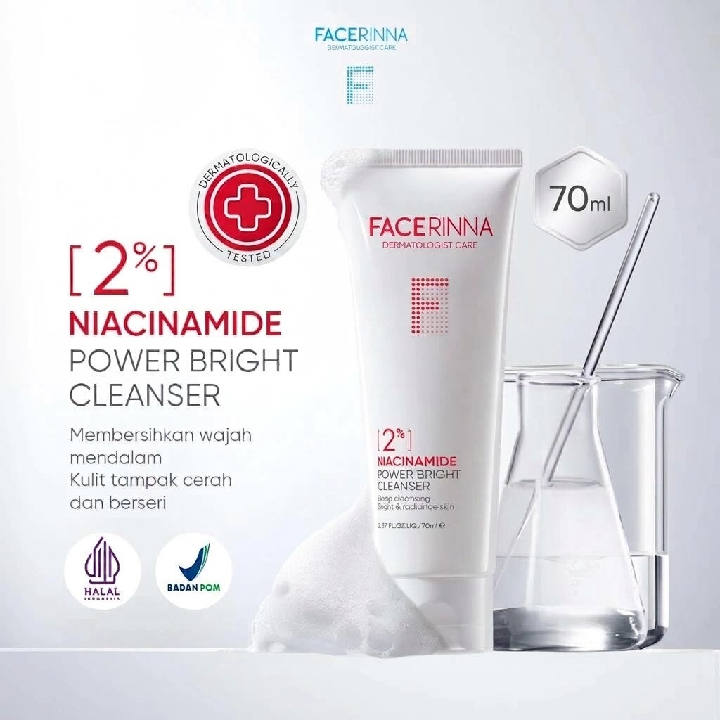 Facerinna 2% Niacinamide Power Bright Cleanser 70ml