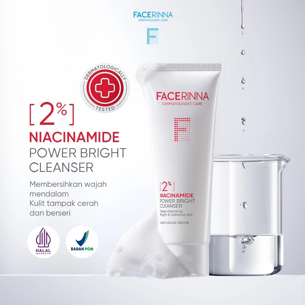 Facerinna 2% Niacinamide Power Bright Cleanser 120ml