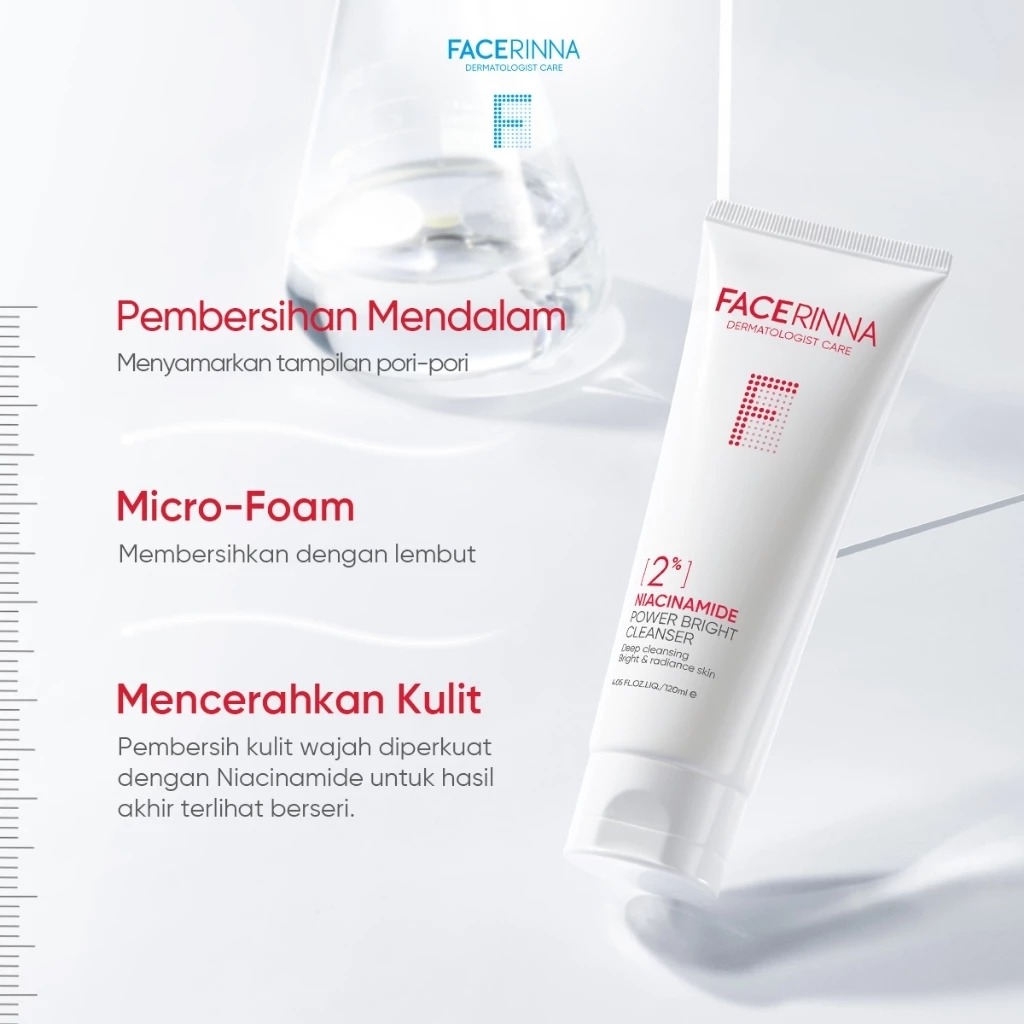 Facerinna 2% Niacinamide Power Bright Cleanser 120ml