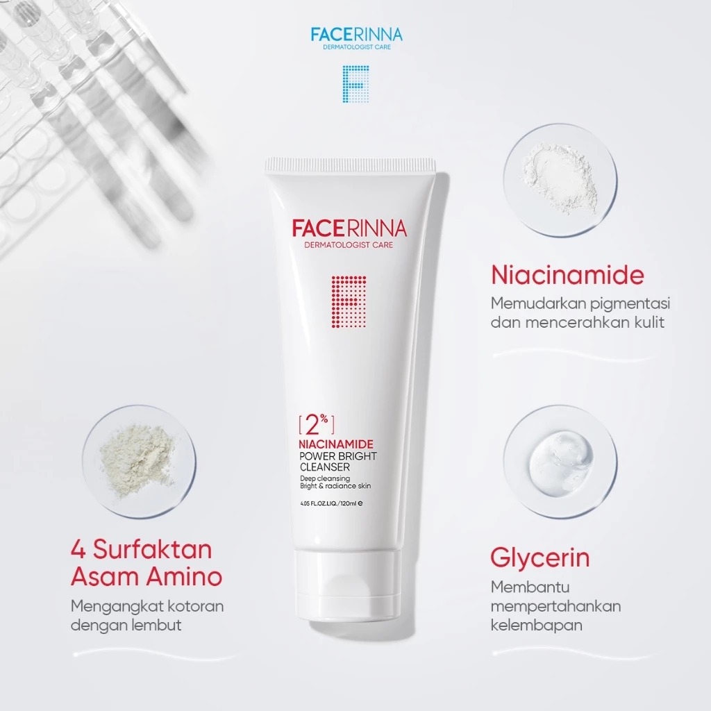 Facerinna 2% Niacinamide Power Bright Cleanser 120ml