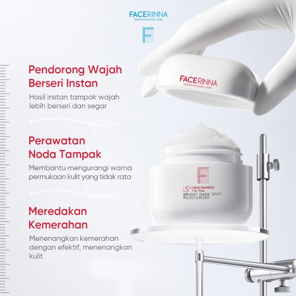 Facerinna 5% Niacinamide 1% TXA Bright  Dark Spot Moisturizer 30gr