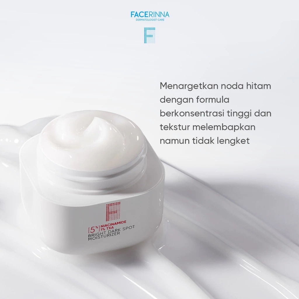 Facerinna 5% Niacinamide 1% TXA Bright  Dark Spot Moisturizer 30gr