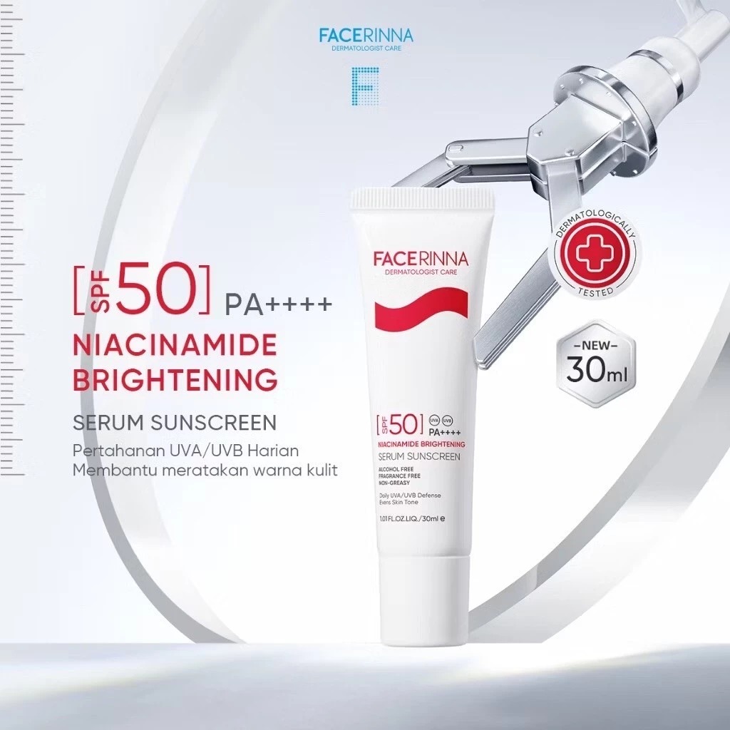 Facerinna Niacinamide Brightening Serum Sunscreen SPF 50 PA++++ 30ml