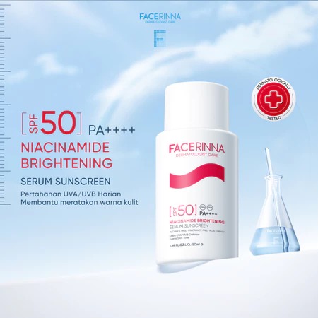 Facerinna Niacinamide Brightening Serum Sunscreen SPF 50 PA+++++ 50ml