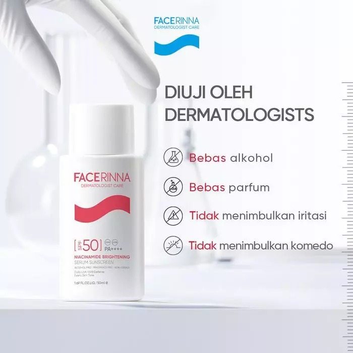 Facerinna Niacinamide Brightening Serum Sunscreen SPF 50 PA+++++ 50ml