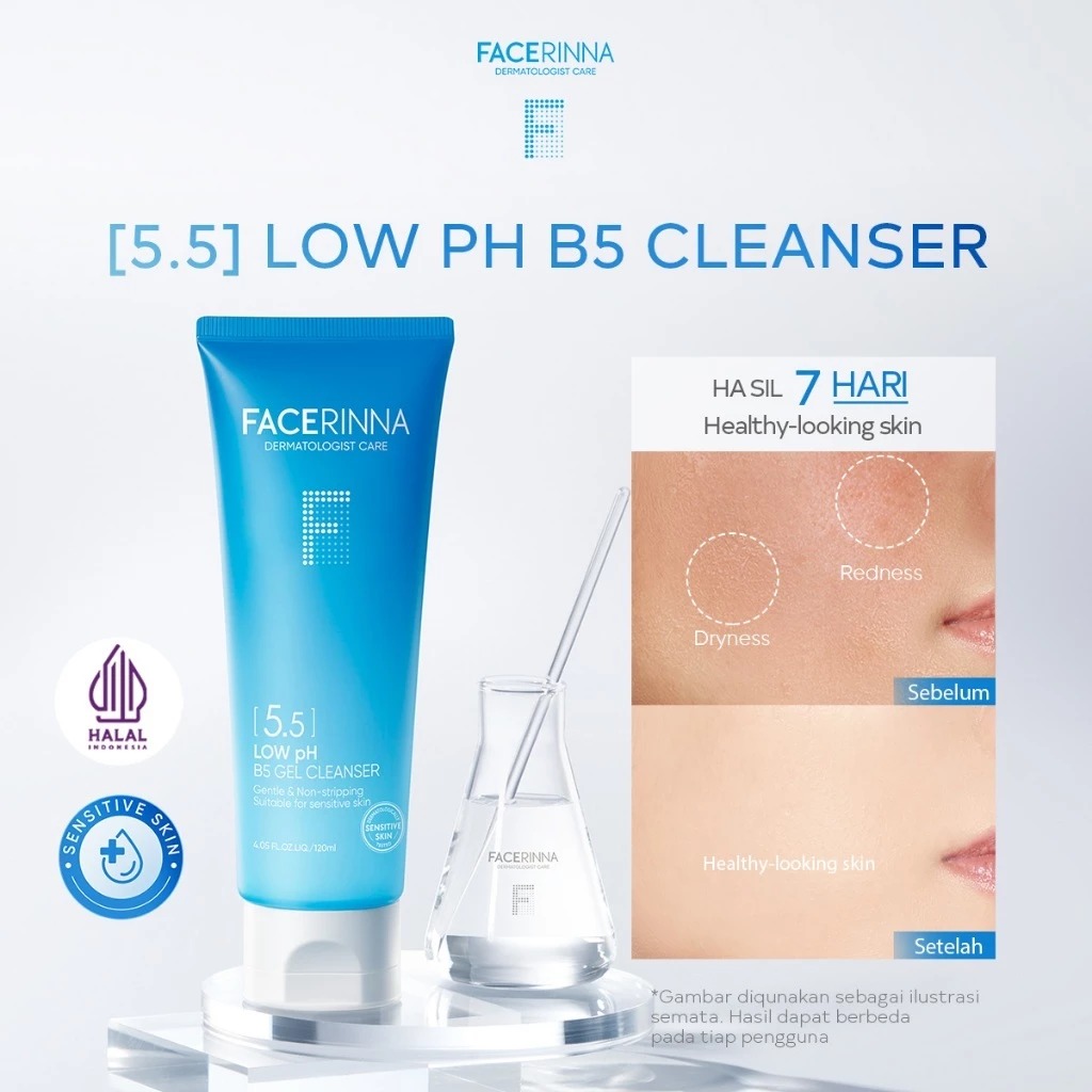 Facerinna Low PH B5 Gel Cleanser 120ml