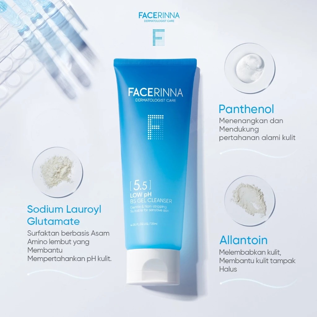 Facerinna Low PH B5 Gel Cleanser 120ml