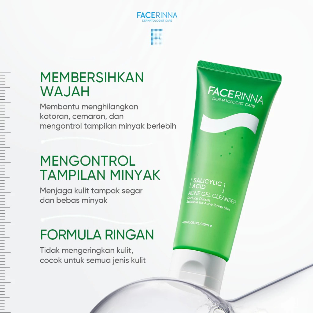 Facerinna Salicylic Acid Acne Gel Cleanser 120ml