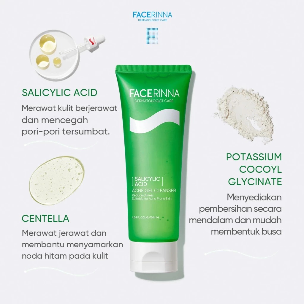 Facerinna Salicylic Acid Acne Gel Cleanser 120ml