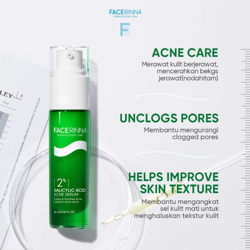 Facerinna 2% Salicylic Acid Acne Serum 20ml