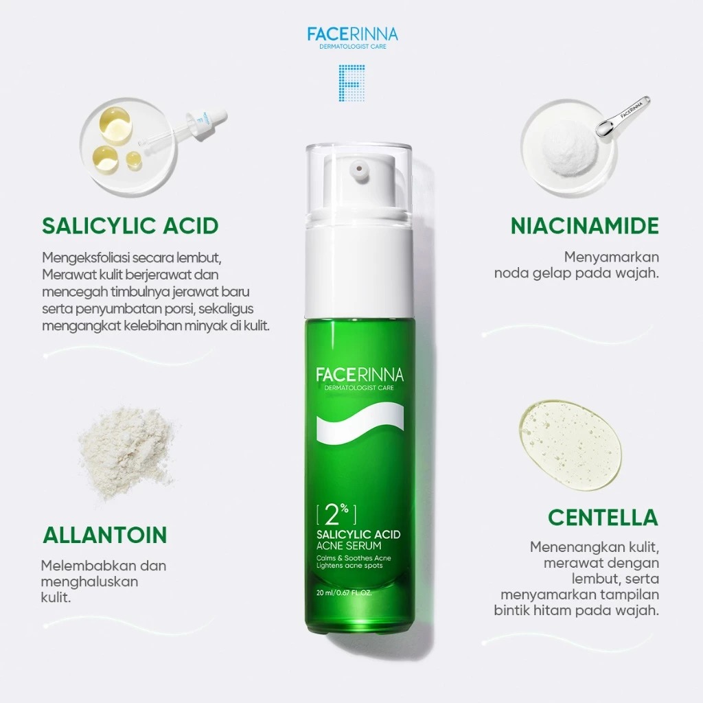 Facerinna 2% Salicylic Acid Acne Serum 20ml