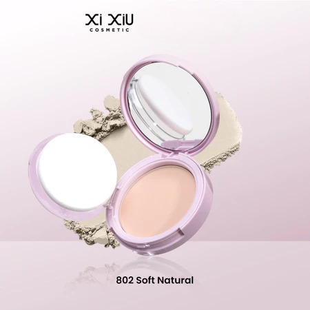 Xi Xiu Divine Blooming Airy Pressed Powder 10gr - 802 Soft Natural