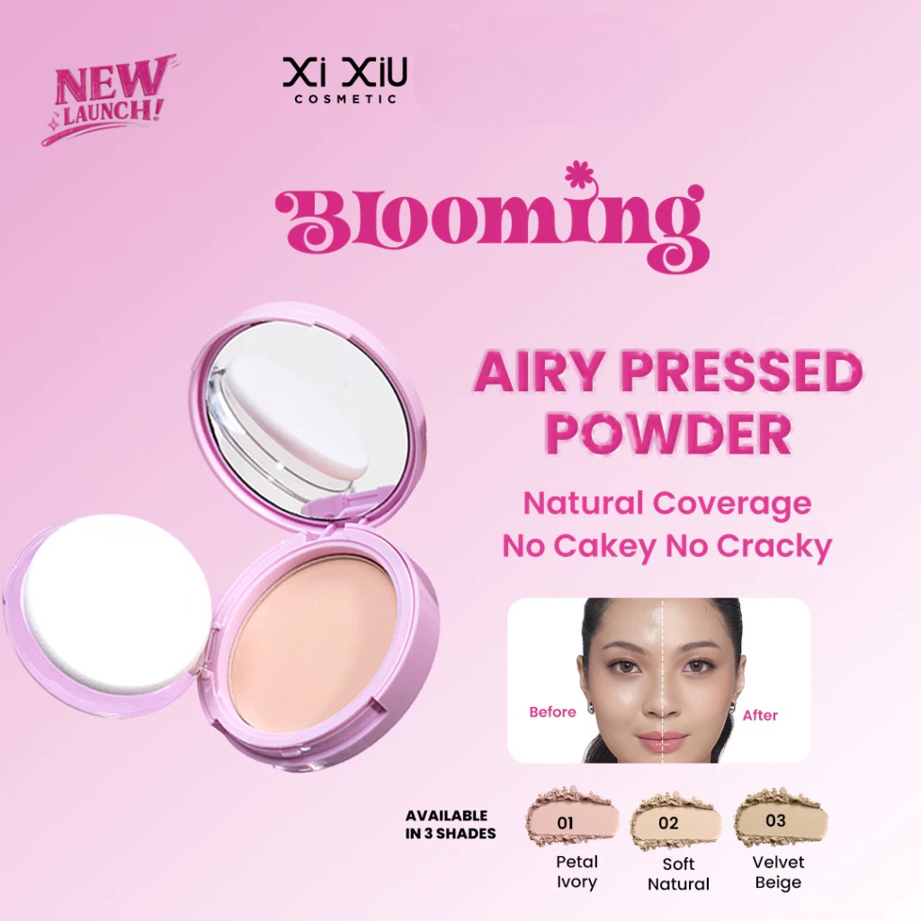 Xi Xiu Divine Blooming Airy Pressed Powder 10gr - 802 Soft Natural