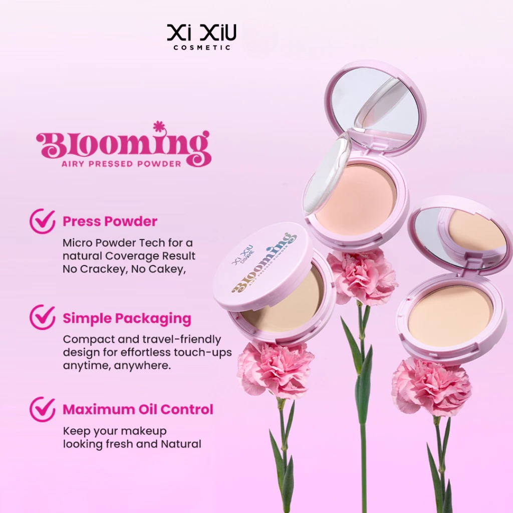 Xi Xiu Divine Blooming Airy Pressed Powder 10gr - 802 Soft Natural
