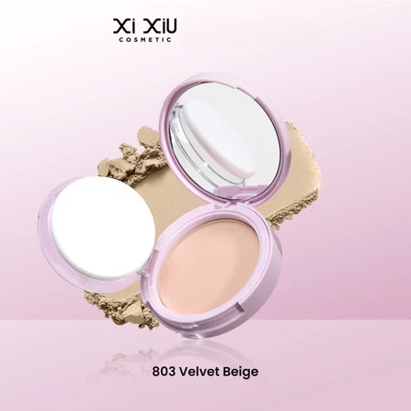 Xi Xiu Divine Blooming Airy Pressed Powder 10gr - 803 Velvet Beige