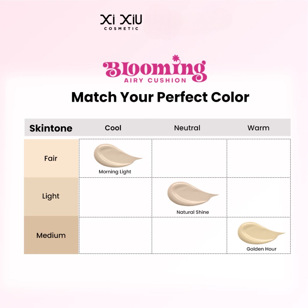 Xi Xiu Divine Blooming Airy Cushion 12gr - 101 Morning Light