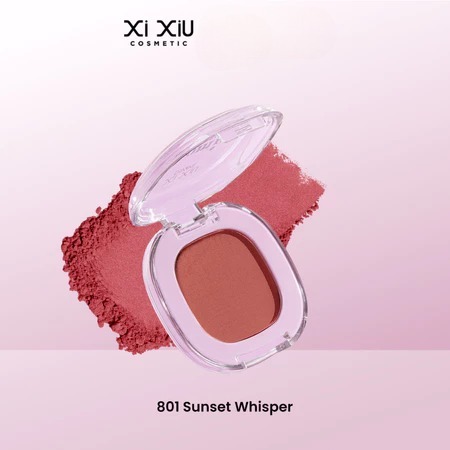 Xi Xiu Divine Blooming Powder Blush 4gr - 801 Sunset Whisper