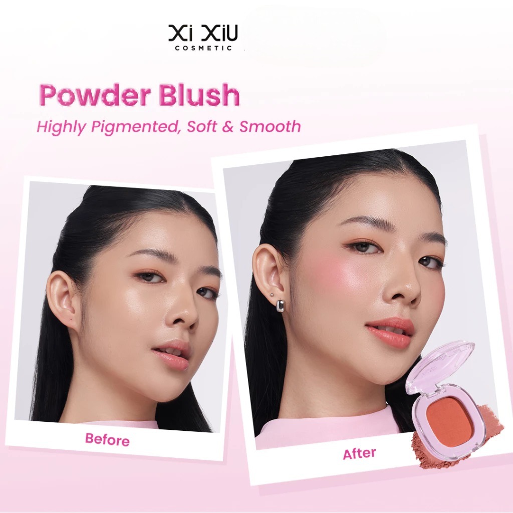 Xi Xiu Divine Blooming Powder Blush 4gr - 801 Sunset Whisper