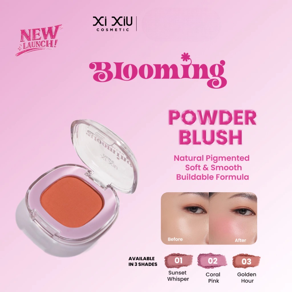 Xi Xiu Divine Blooming Powder Blush 4gr - 802 Coral Pink