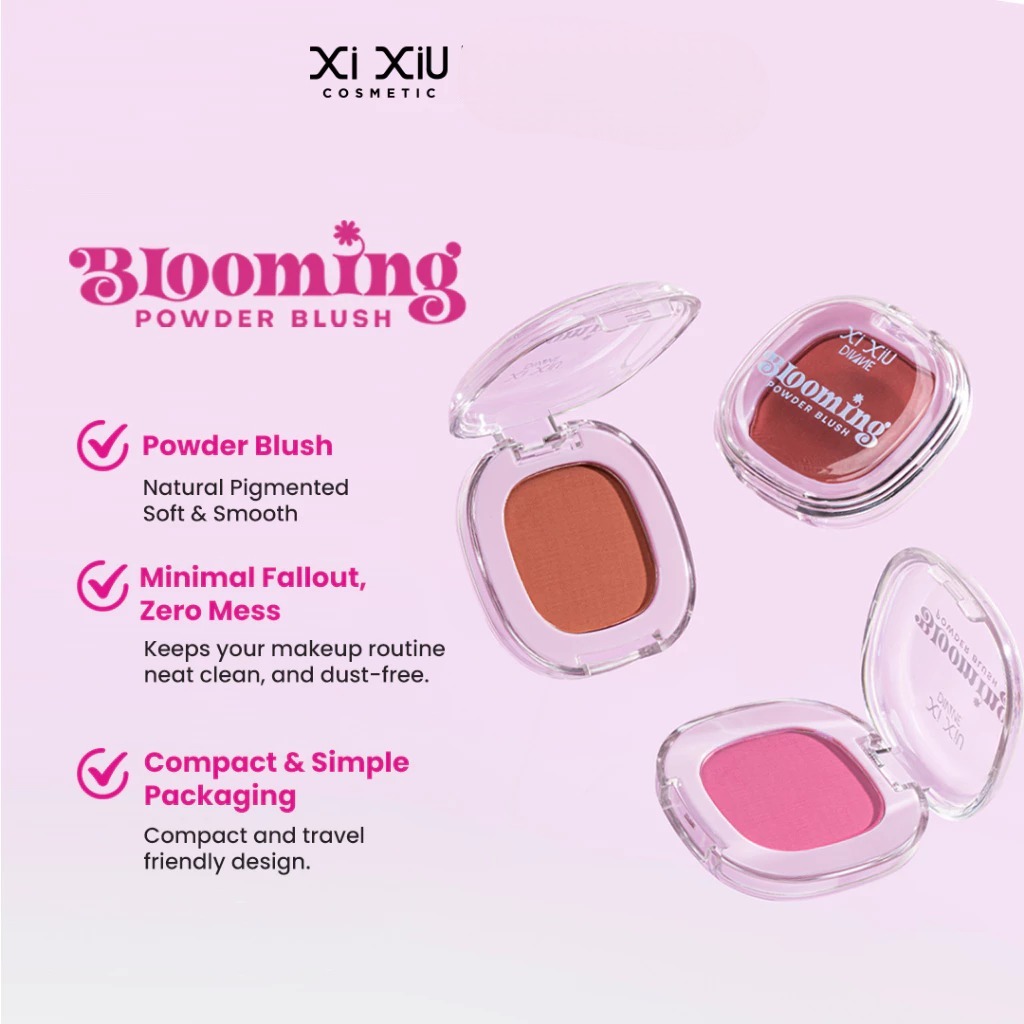 Xi Xiu Divine Blooming Powder Blush 4gr - 802 Coral Pink