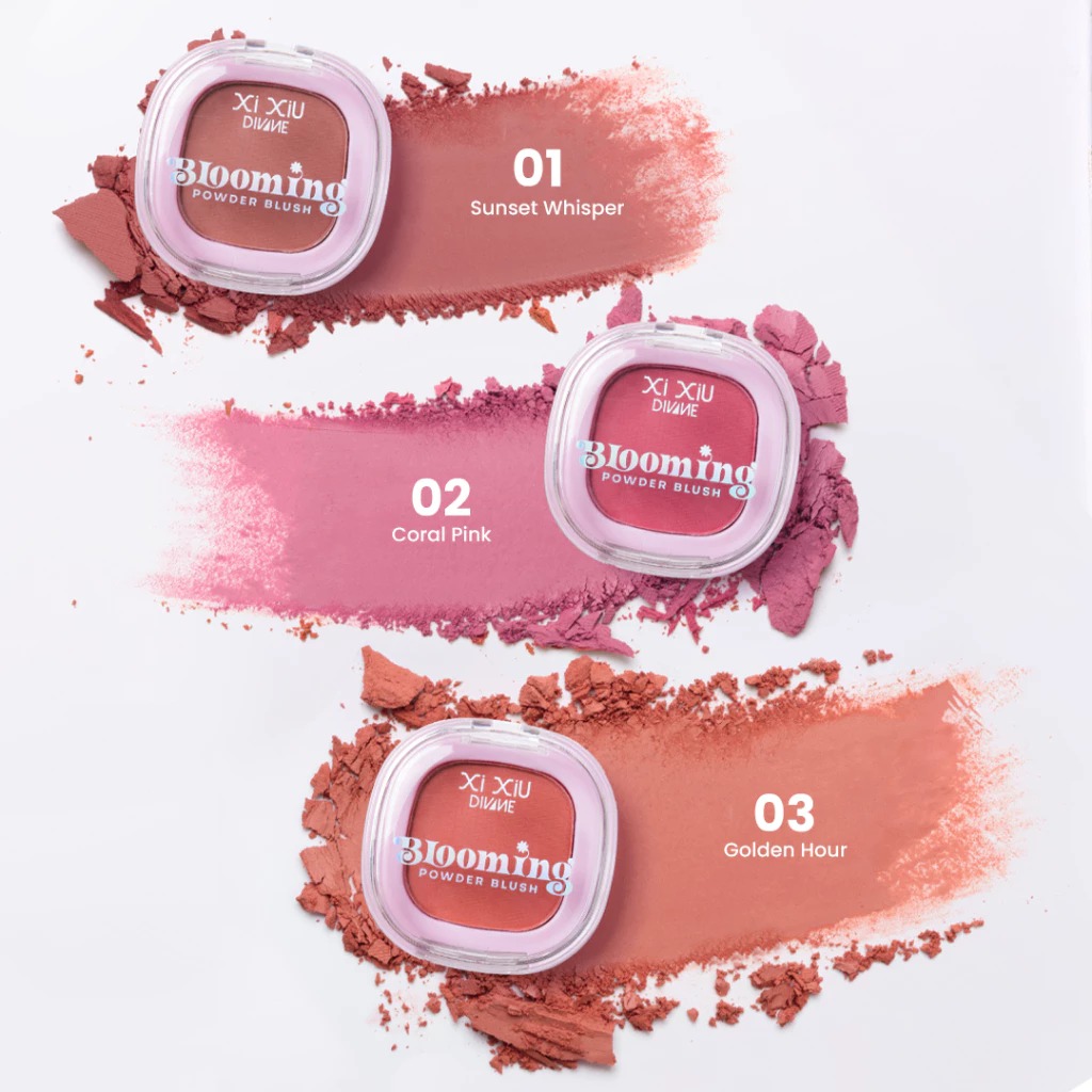 Xi Xiu Divine Blooming Powder Blush 4gr - 802 Coral Pink
