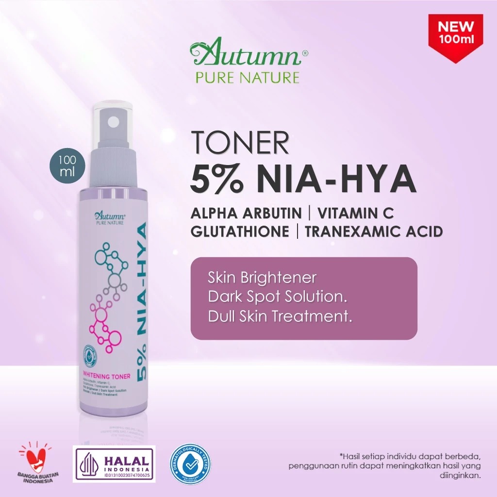 Autumn 5% NIA-HYA Whitening Toner 100ml